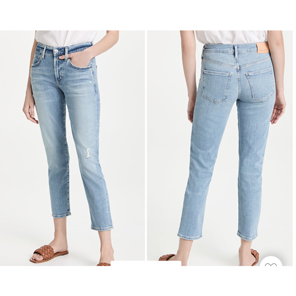 Citizens Of Humanity Ella Mid Rise Slim Crop Jeans 27 New